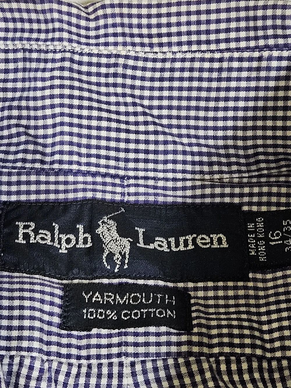 Vintage Polo Ralph Lauren Men's Yarmouth Gingham Check Shirt 16 34/35 Large